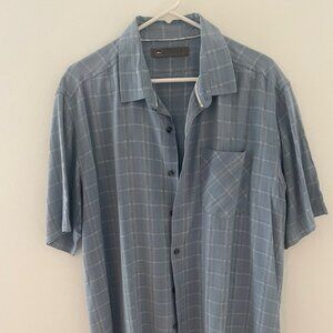REI Mens S/S Button down plaid shirt XL